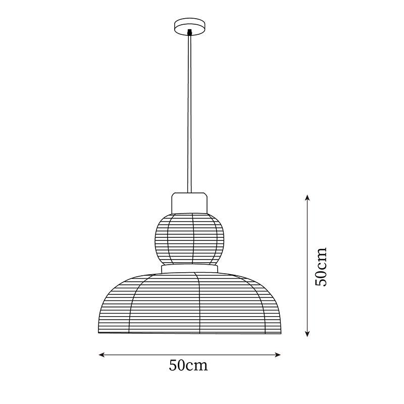 Lampe Pendante Abat-jour en Tissu Blanc Câble Noir Lueur Ambiante Douce - Neutralighting