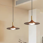Virelli Lampe Pendante Disque Effet Bois LED Acrylique Midcentury - Neutralighting