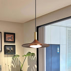 Virelli Lampe Pendante Disque Effet Bois LED Acrylique Midcentury - Neutralighting