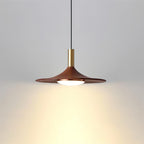 Virelli Lampe Pendante Disque Effet Bois LED Acrylique Midcentury - Neutralighting