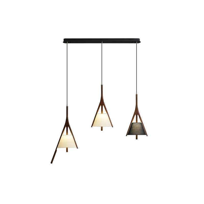 Zovenarae Triangulaire Bois Pendentif Lumière - Neutralighting