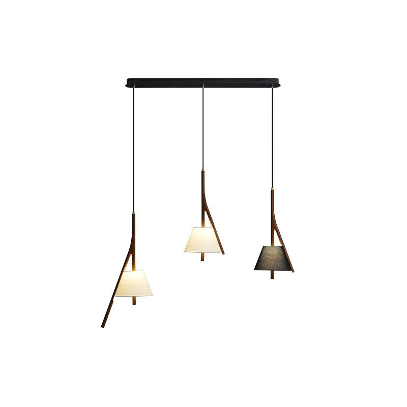 Zovenarae Triangulaire Bois Pendentif Lumière - Neutralighting
