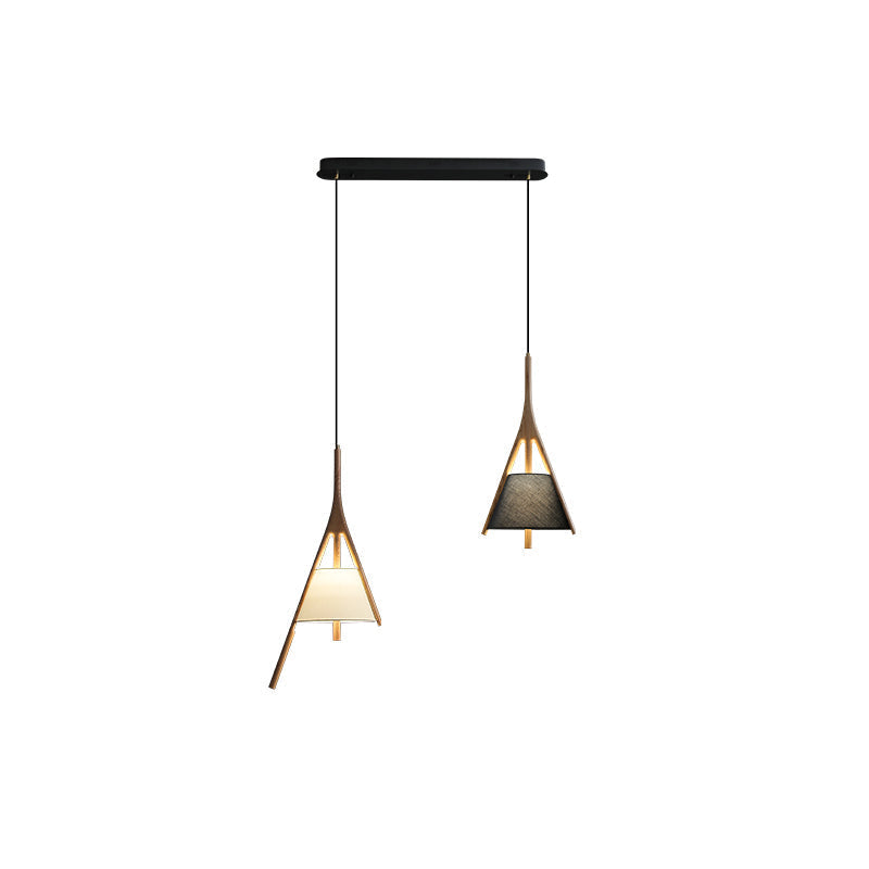 Zovenarae Triangulaire Bois Pendentif Lumière - Neutralighting