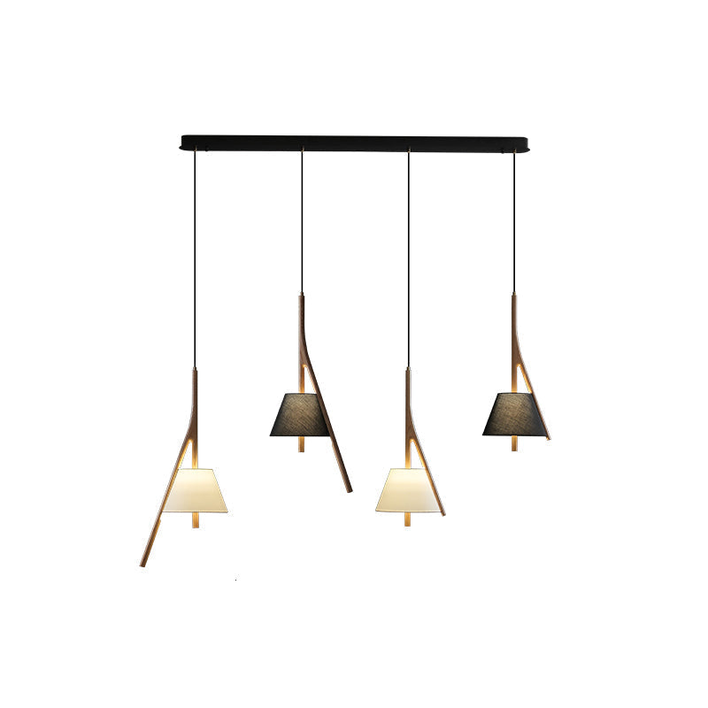 Zovenarae Triangulaire Bois Pendentif Lumière - Neutralighting