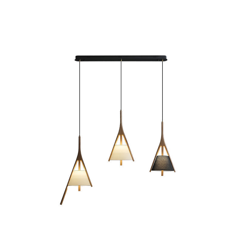 Zovenarae Triangulaire Bois Pendentif Lumière - Neutralighting