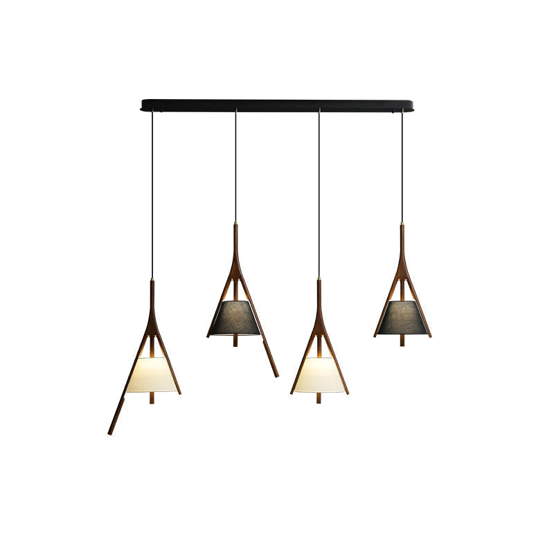Zovenarae Triangulaire Bois Pendentif Lumière - Neutralighting