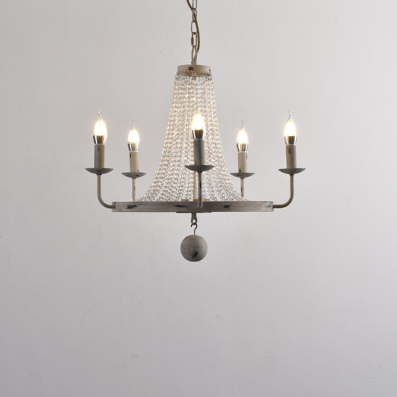 Coloros Lustre Industriel Vintage en Métal Blanc - Neutralighting