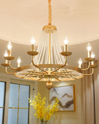 Naples Lustre Perles de Cristal Rustique Blanc Gris Royal - Neutralighting