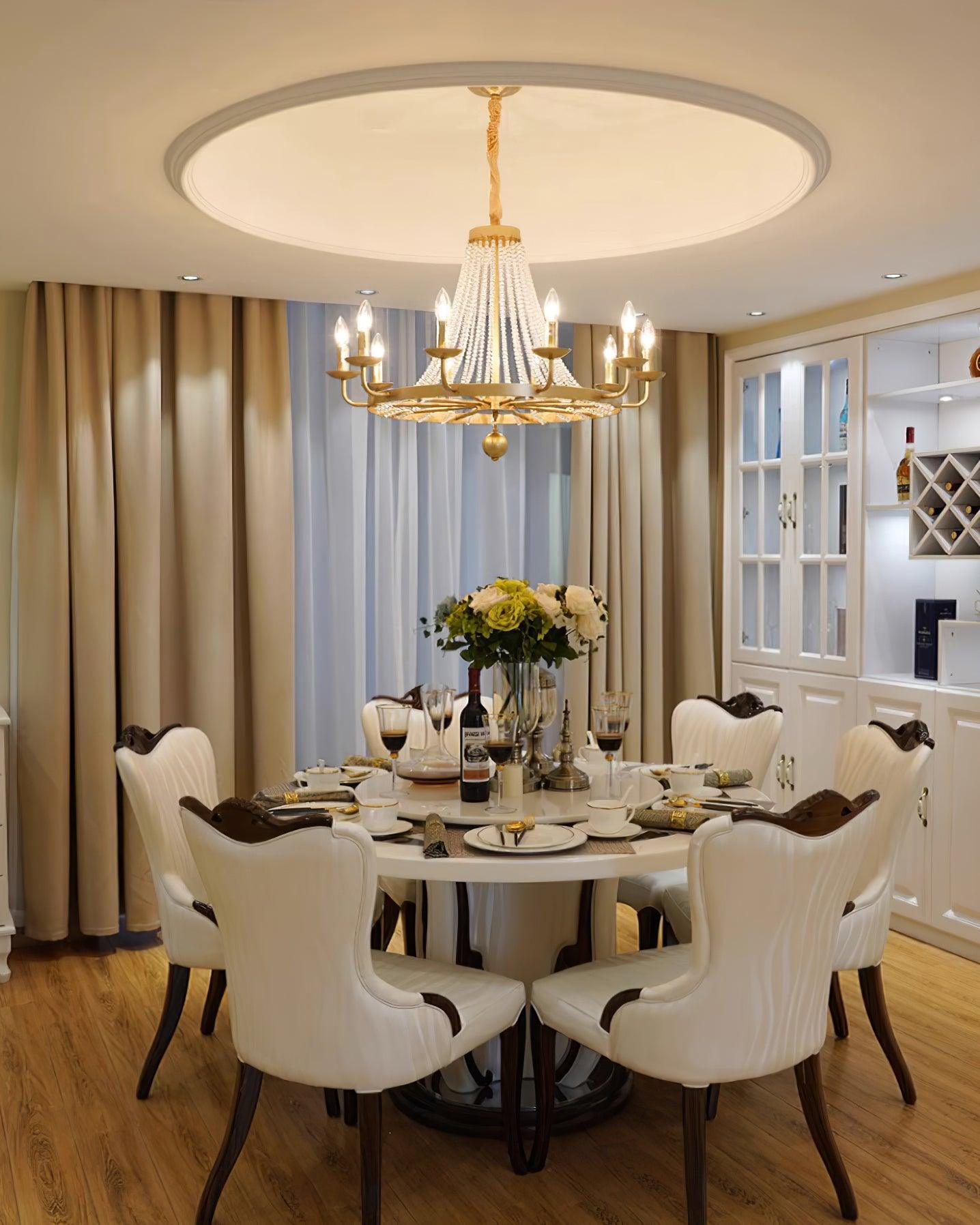 Naples Lustre Crystal Fer Rustique Moderne - Neutralighting