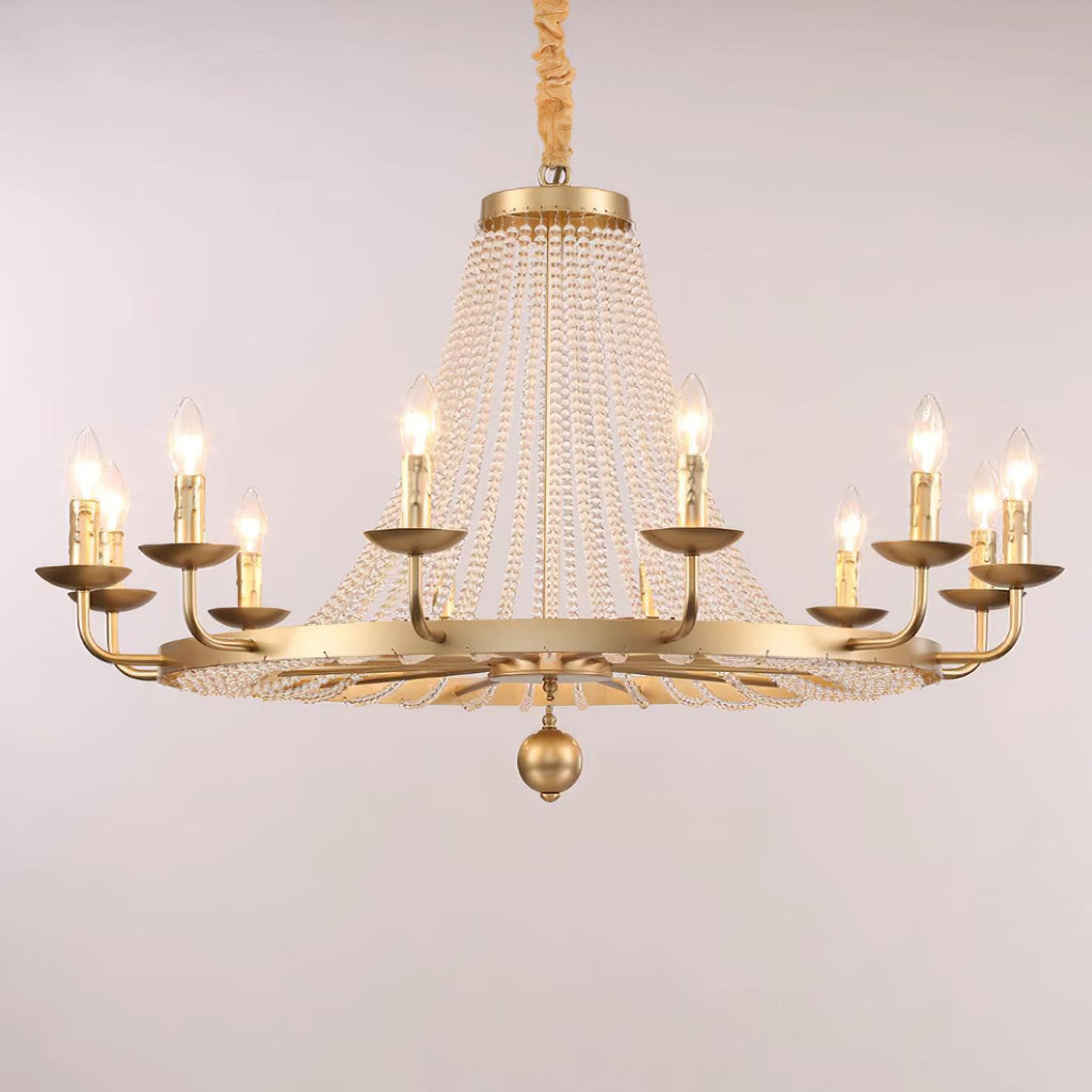 Naples Lustre Crystal Fer Rustique Moderne - Neutralighting