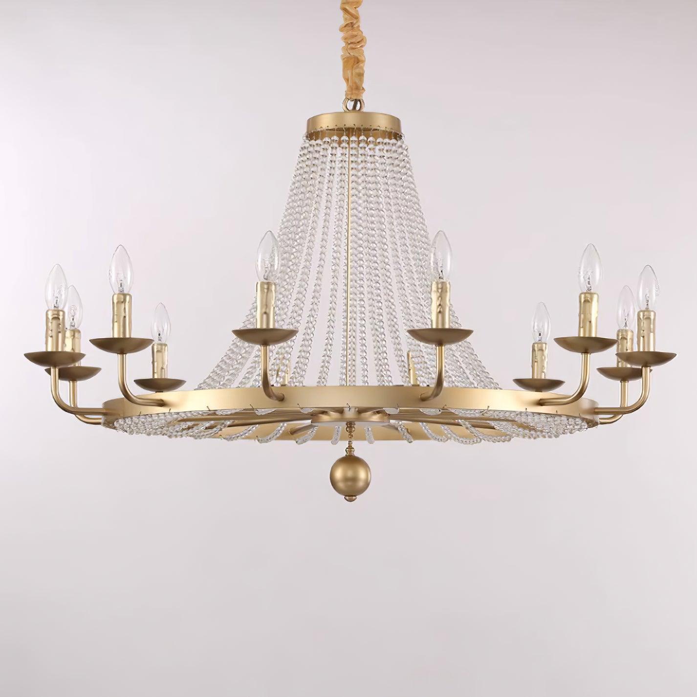 Naples Lustre Perles de Cristal Rustique Blanc Gris Royal - Neutralighting