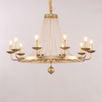 Naples Lustre Crystal Fer Rustique Moderne - Neutralighting
