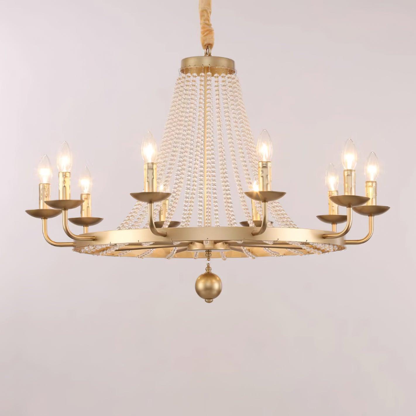 Naples Lustre Crystal Fer Rustique Moderne - Neutralighting
