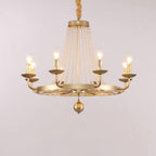 Naples Lustre Perles de Cristal Rustique Blanc Gris Royal - Neutralighting