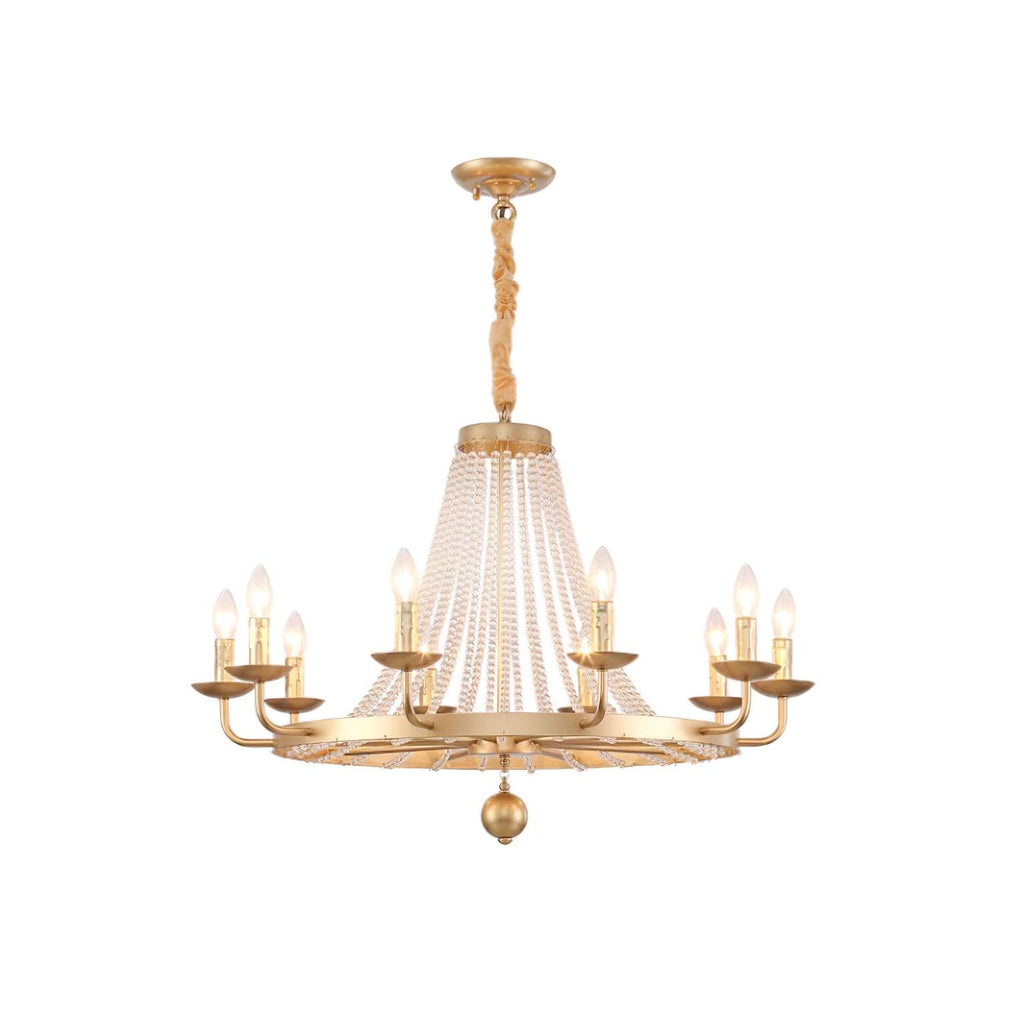 Naples Lustre Crystal Fer Rustique Moderne - Neutralighting