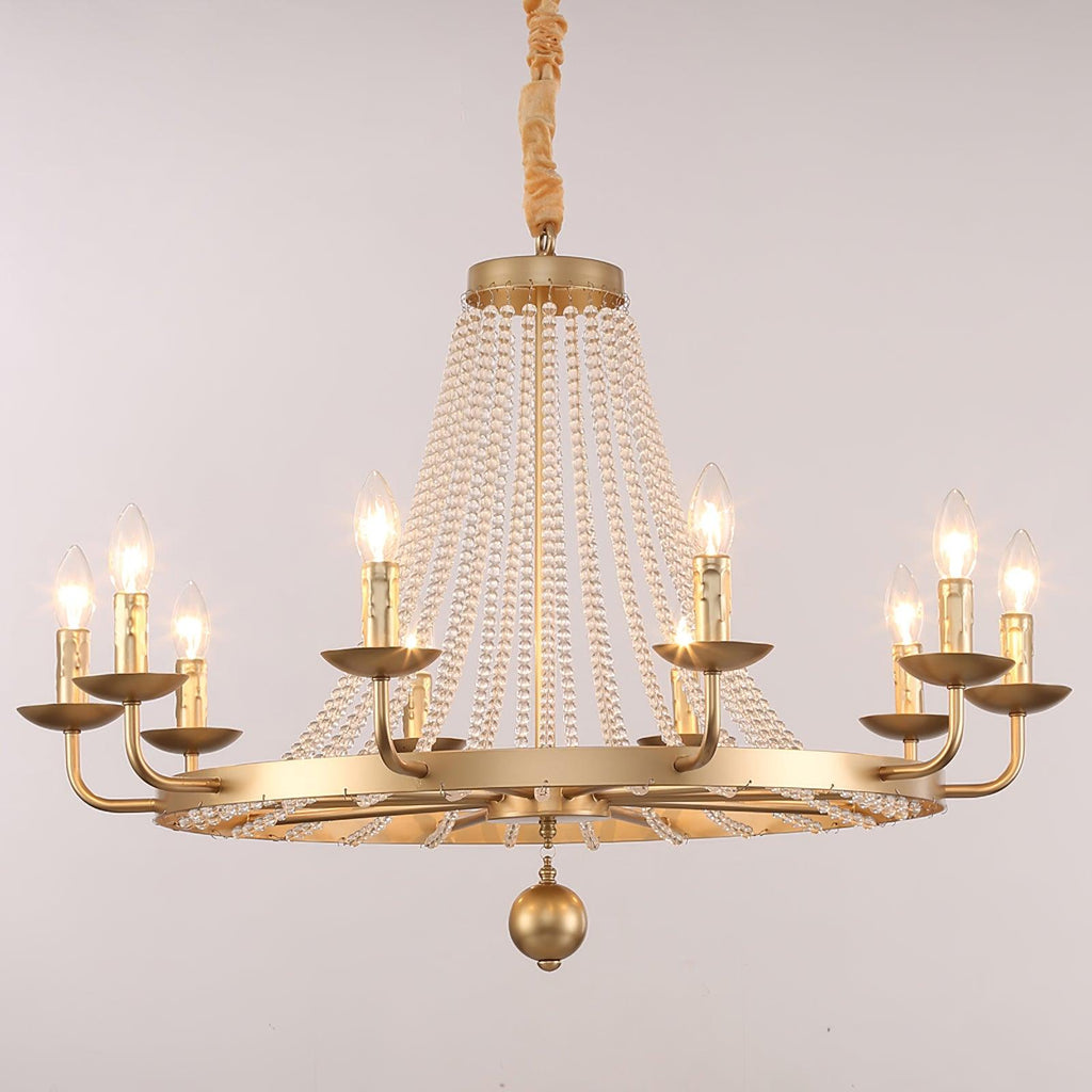 Naples Lustre Crystal Fer Rustique Moderne - Neutralighting