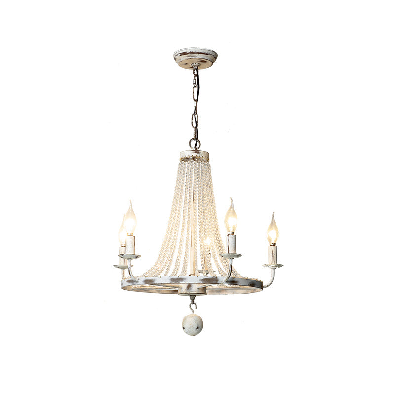 Coloros Lustre Industriel Vintage en Métal Blanc - Neutralighting