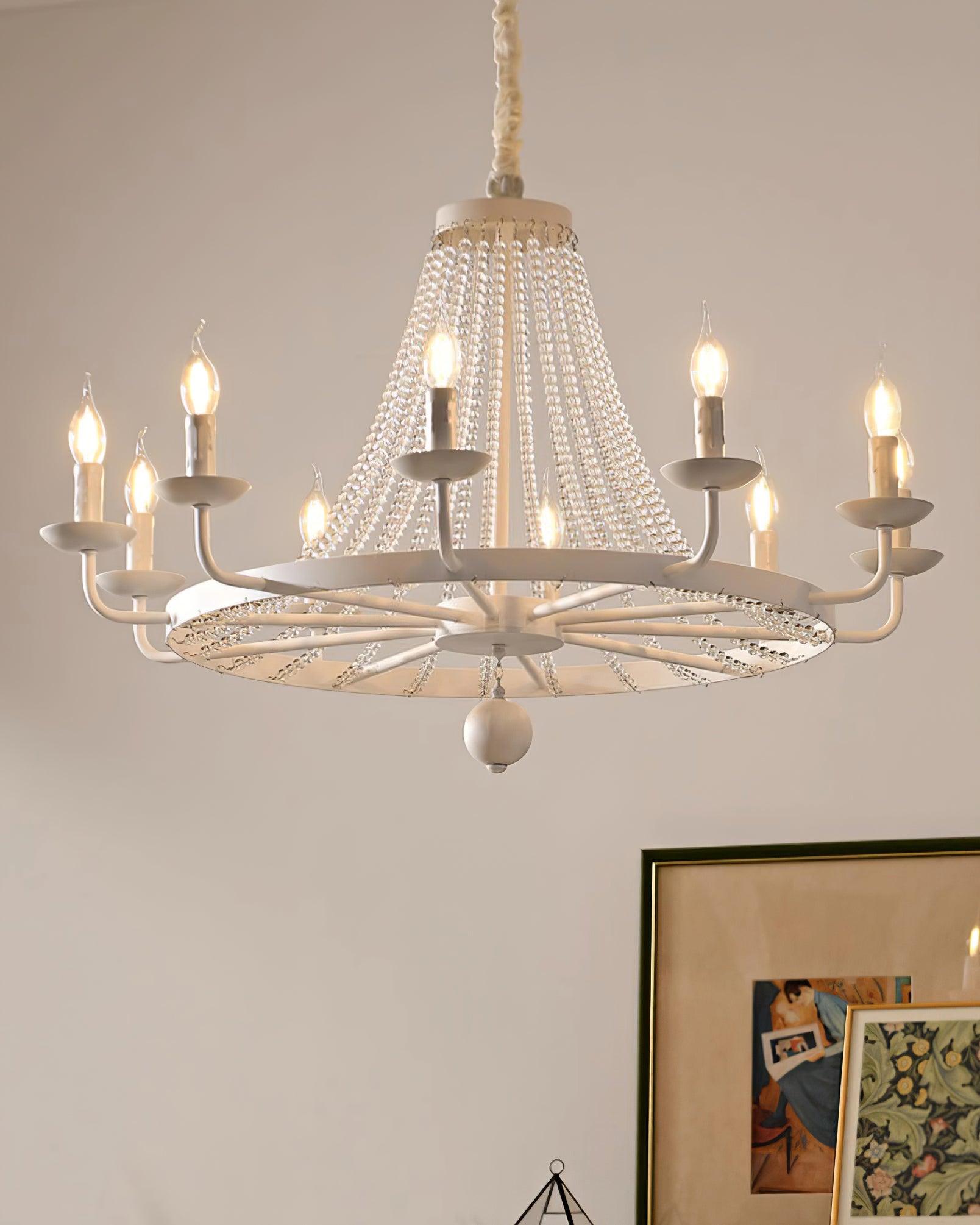 Naples Lustre Crystal Fer Rustique Moderne - Neutralighting