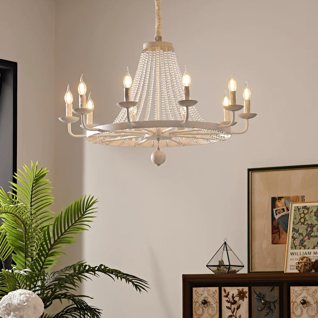 Naples Lustre Crystal Fer Rustique Moderne - Neutralighting