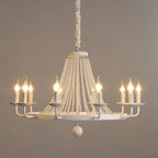 Naples Lustre Perles de Cristal Rustique Blanc Gris Royal - Neutralighting