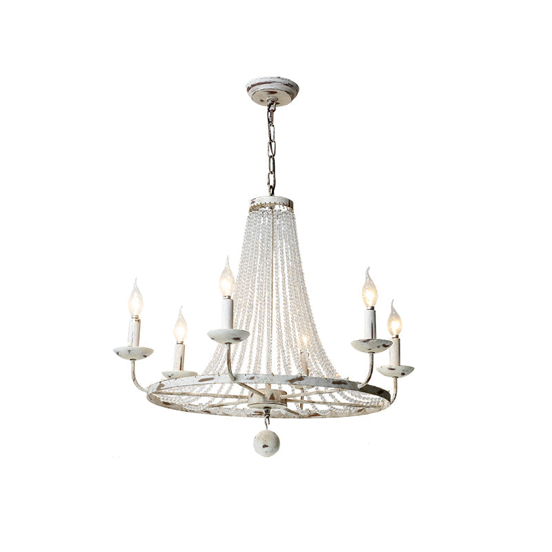 Coloros Lustre Industriel Vintage en Métal Blanc - Neutralighting