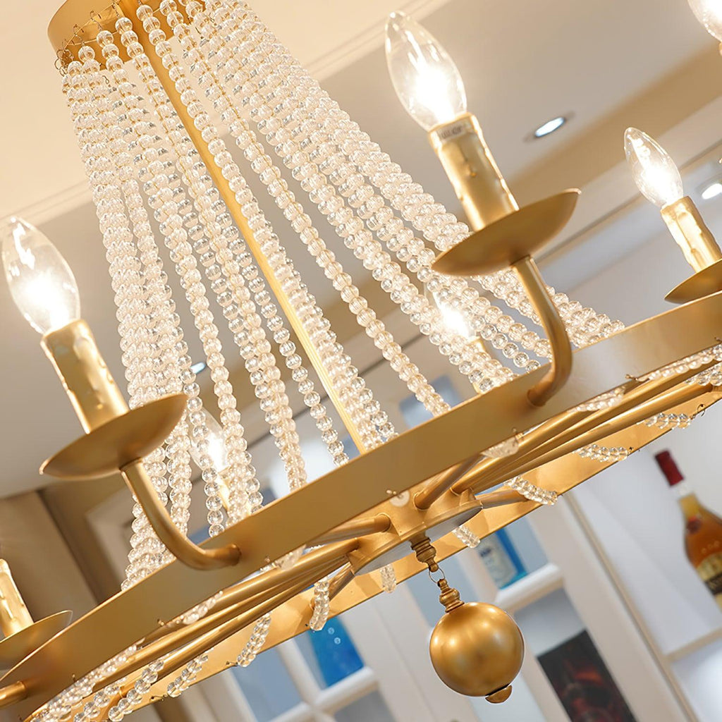 Naples Lustre Crystal Fer Rustique Moderne - Neutralighting