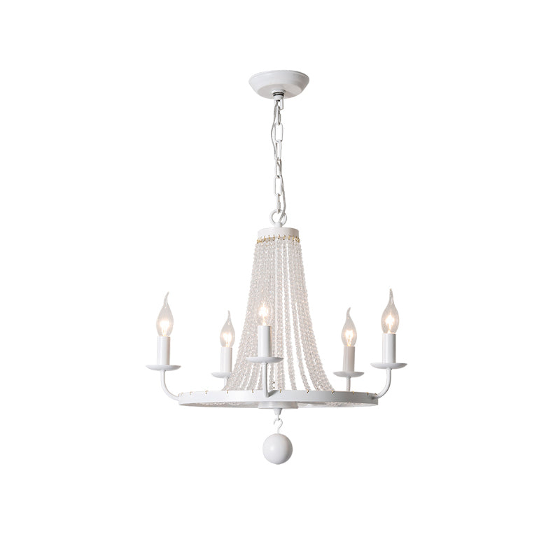 Coloros Lustre Industriel Vintage en Métal Blanc - Neutralighting
