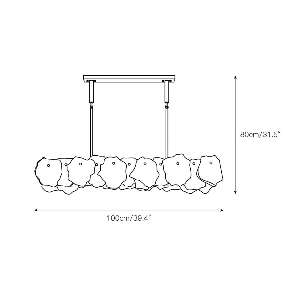 Catala Lustre Moderne Minimaliste en Laiton et Albâtre - Neutralighting
