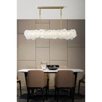 Catala Lustre Moderne Minimaliste en Laiton et Albâtre - Neutralighting