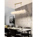 Catala Lustre Moderne Minimaliste en Laiton et Albâtre - Neutralighting