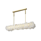 Catala Lustre Moderne Minimaliste en Laiton et Albâtre - Neutralighting