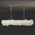 Catala Lustre Moderne Minimaliste en Laiton et Albâtre - Neutralighting