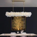 Catala Lustre Moderne Minimaliste en Laiton et Albâtre - Neutralighting