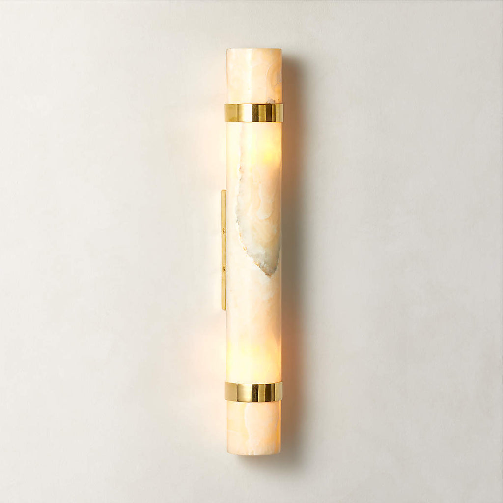 Zavaran Applique Murale Moderne Minimaliste en Métal et Onyx - Neutralighting