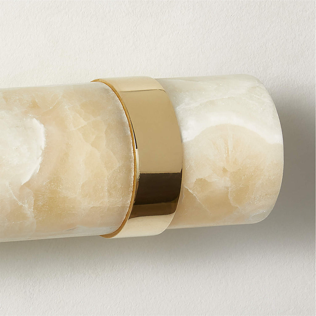 Zavaran Applique Murale Moderne Minimaliste en Métal et Onyx - Neutralighting