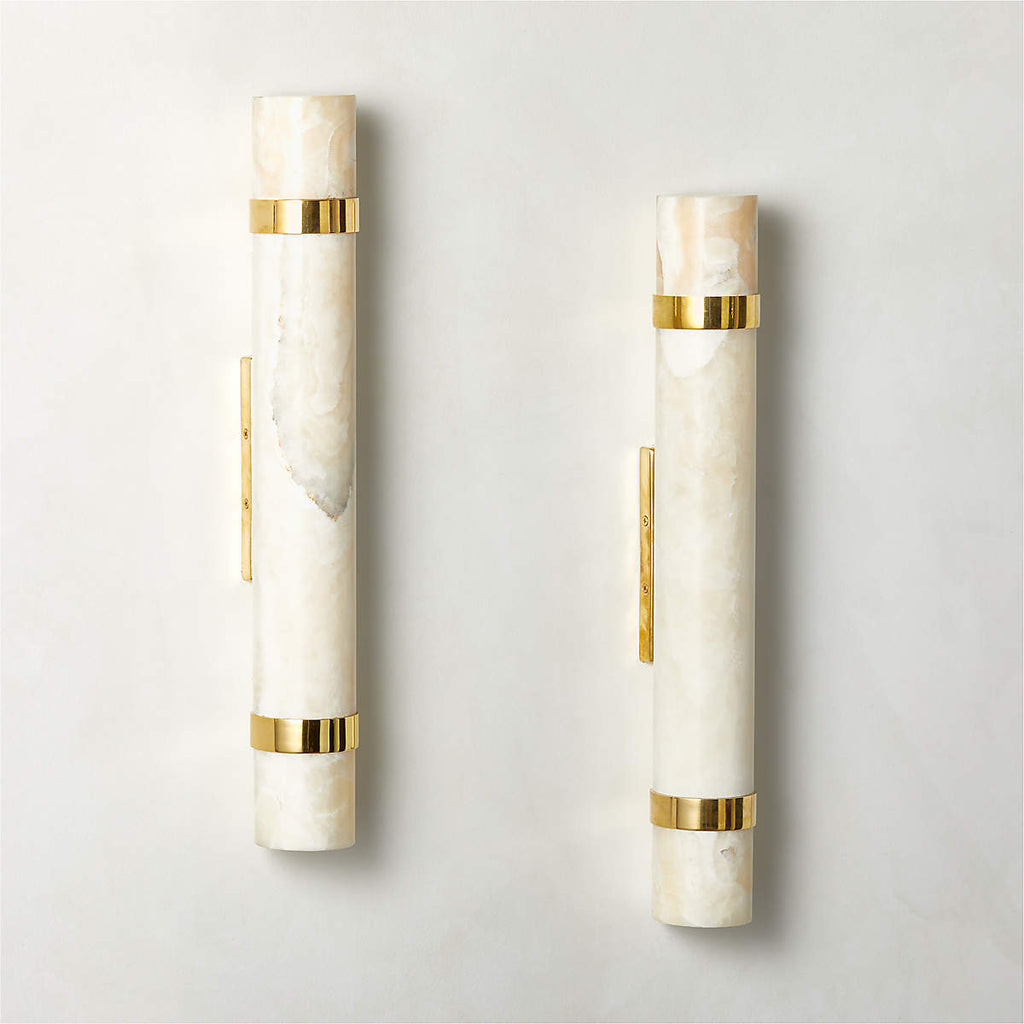 Zavaran Applique Murale Moderne Minimaliste en Métal et Onyx - Neutralighting