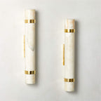 Zavaran Applique Murale Moderne Minimaliste en Métal et Onyx - Neutralighting