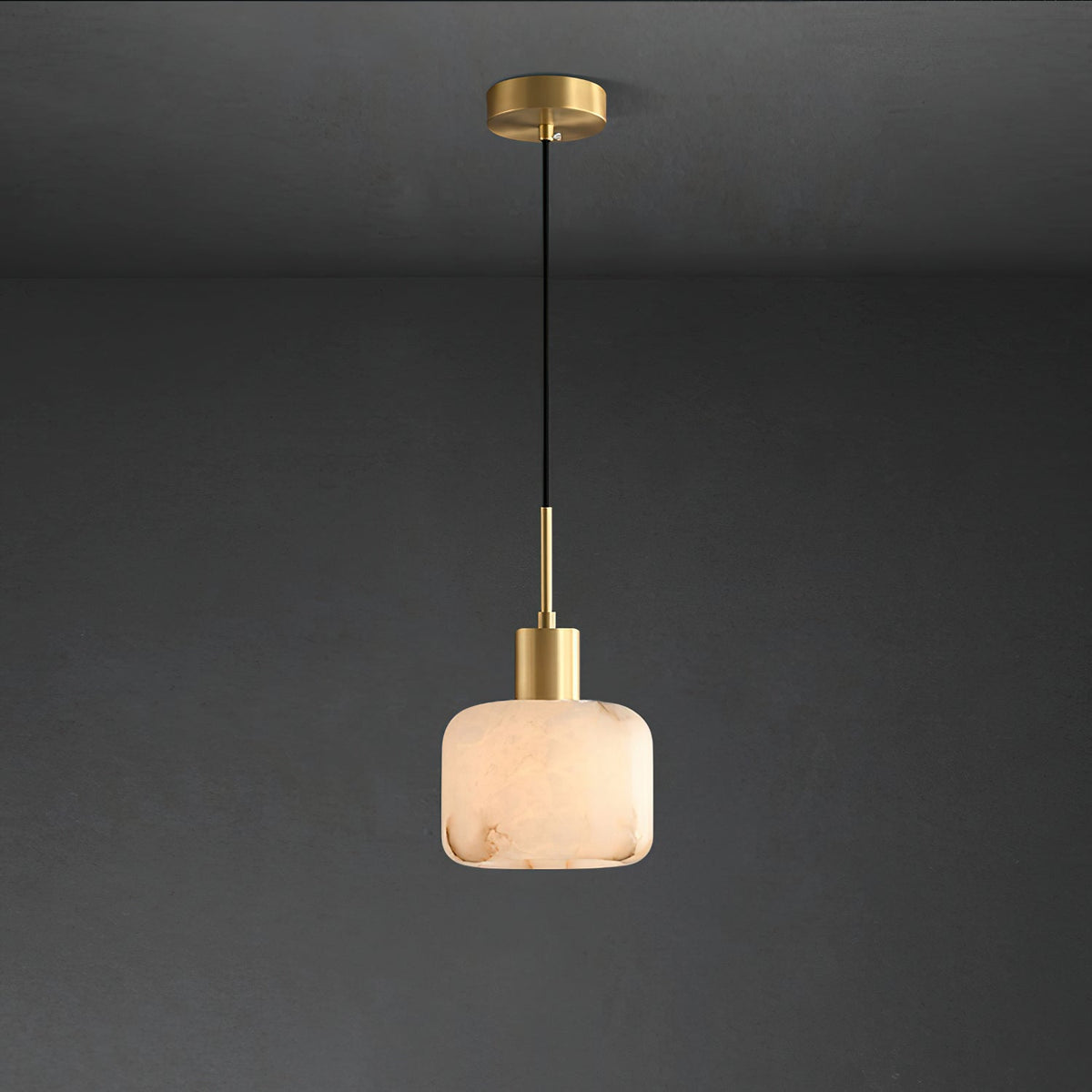 Eliriel Petite Suspension en Albâtre Naturel - Neutralighting