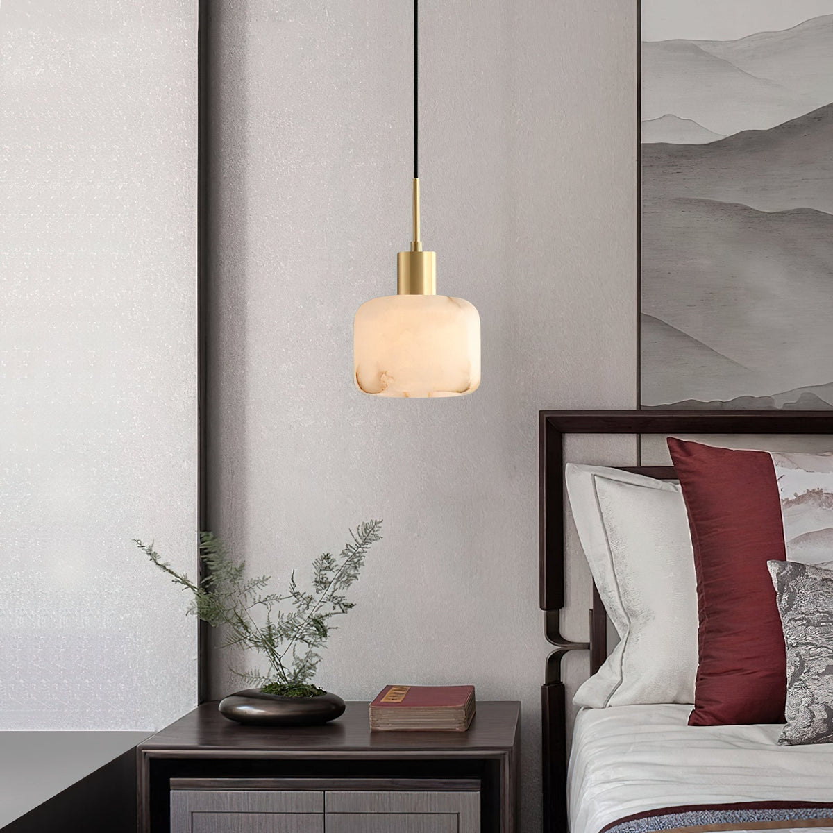 Eliriel Petite Suspension en Albâtre Naturel - Neutralighting