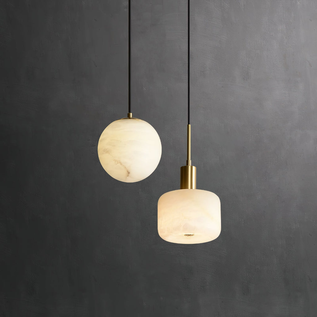 Eliriel Petite Suspension en Albâtre Naturel - Neutralighting