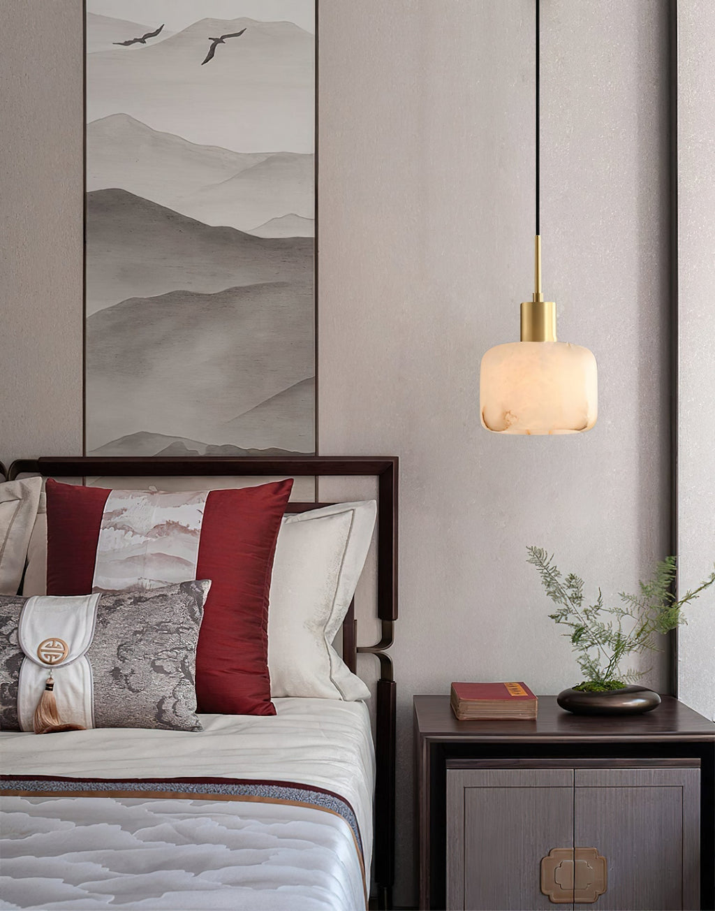 Eliriel Petite Suspension en Albâtre Naturel - Neutralighting