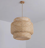 Kora Suspension Bambou Tissé Organique - Neutralighting
