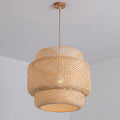 Kora Suspension Bambou Tissé Organique - Neutralighting