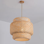 Kora Suspension Bambou Tissé Organique - Neutralighting