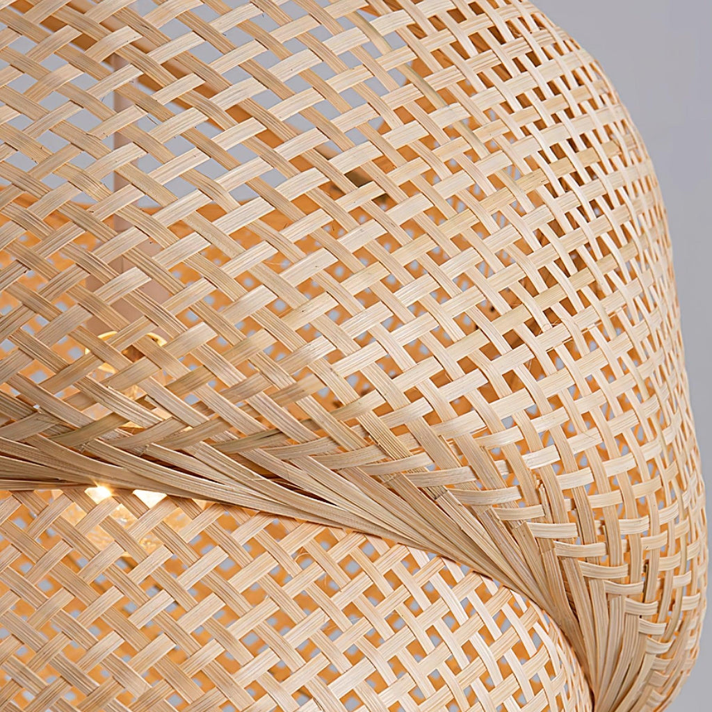 Kora Suspension Bambou Tissé Organique - Neutralighting