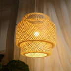 Kora Suspension Bambou Tissé Organique - Neutralighting