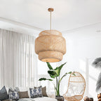 Kora Suspension Bambou Tissé Organique - Neutralighting