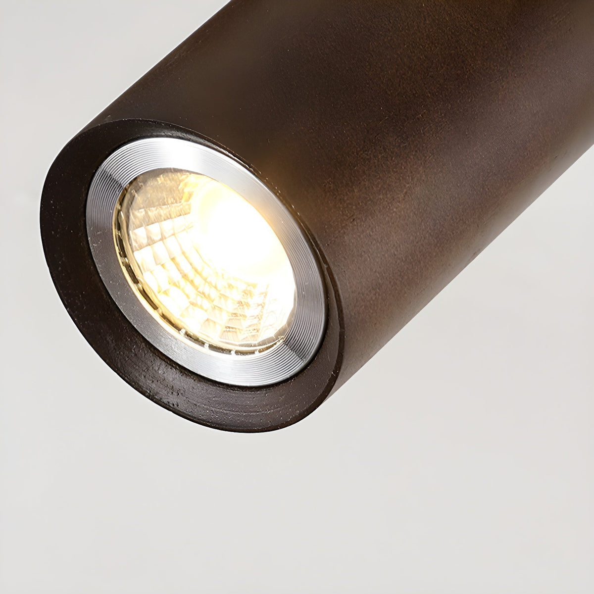 Solara Plafonnier poutre en bois naturel avec spot - Neutralighting
