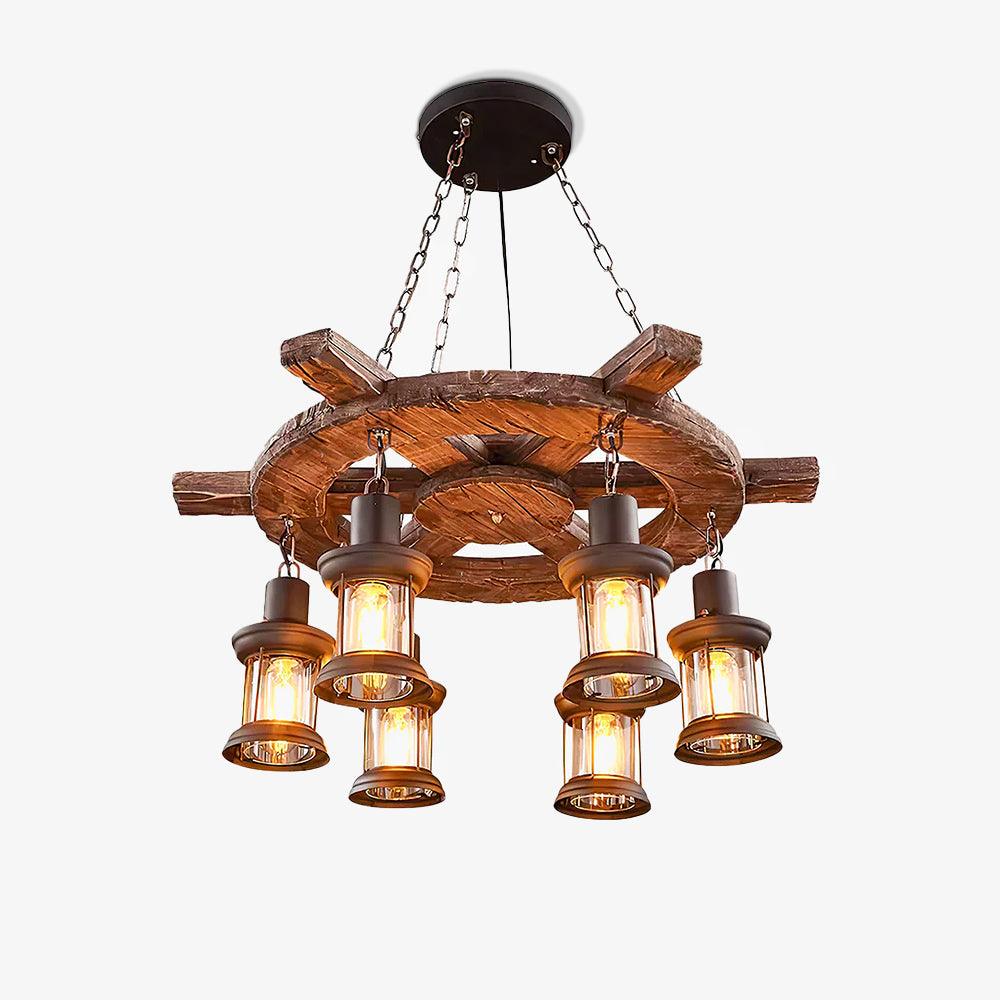 Aurzorir Chandelier Bois Vintage - Neutralighting