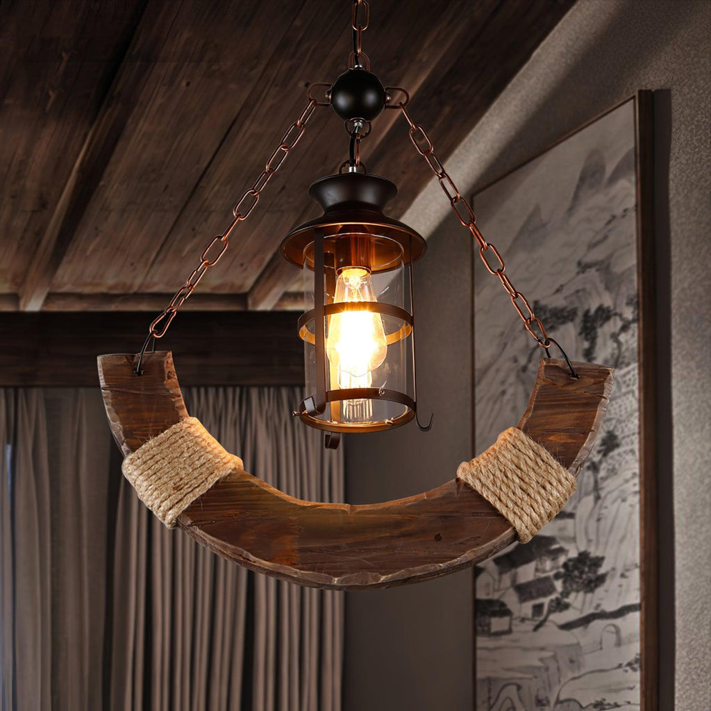Aurzorir Chandelier Bois Vintage - Neutralighting